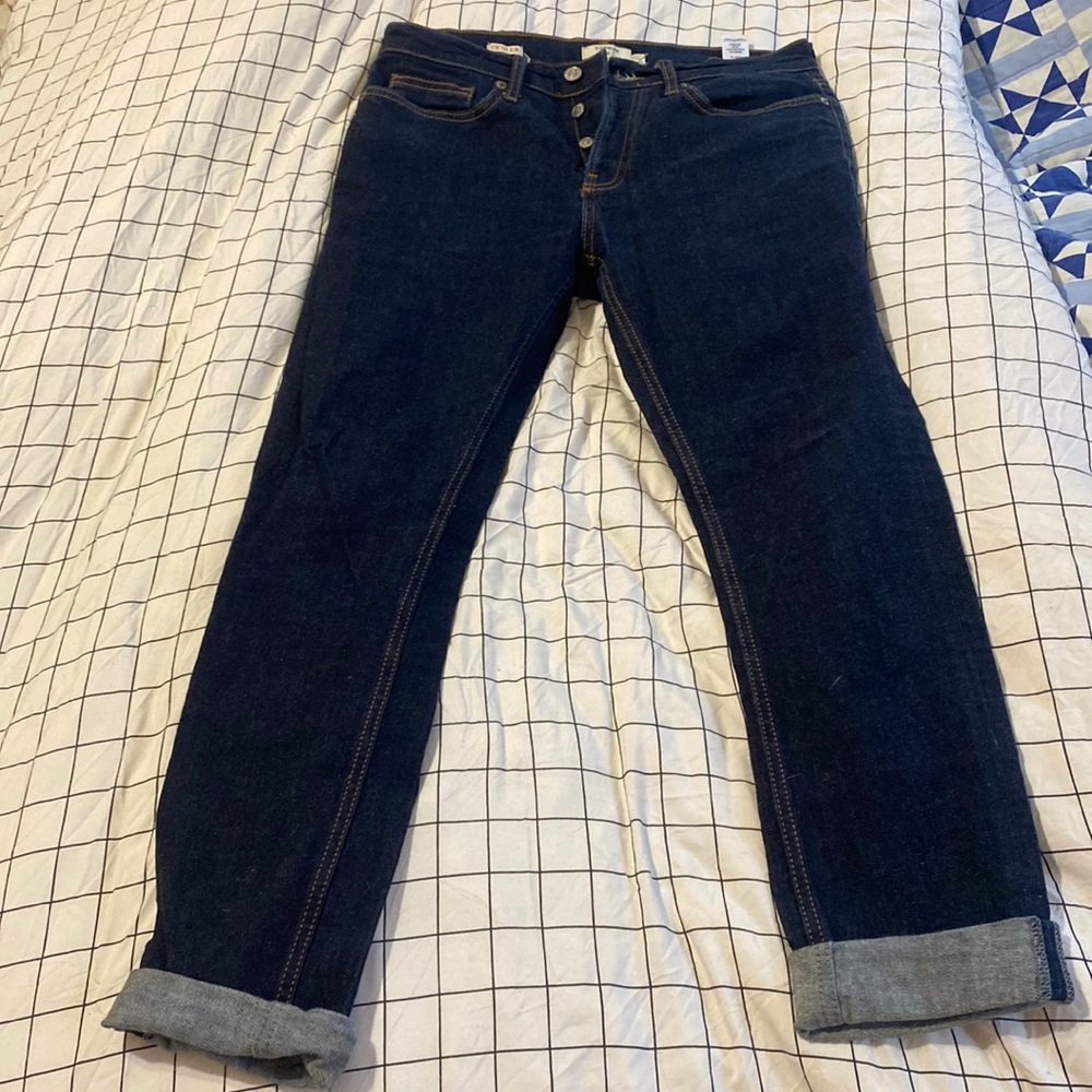 30x30 skinny fit dark wash Topman jeans. Lightly worn.